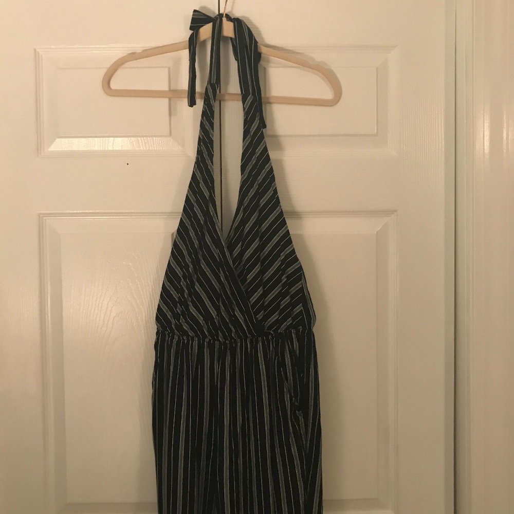 black and white jumpsuit